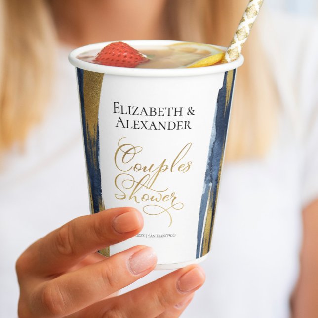 Aquarellpaare Duschpapierkästen | ABSTRAKT Pappbecher (Von Creator hochgeladen)