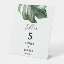 Aquarellpalme-Hochzeit