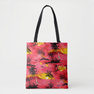Aquarellpalme Silhouette und Strandmuster