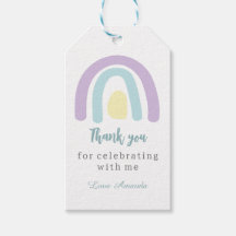 Aquarellpastellfarben boho rainbow Geburtstag Dank