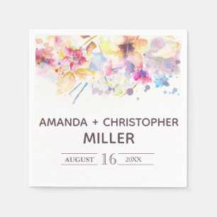 Aquarellpastellfarben Napkins Serviette