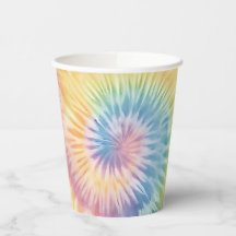 Aquarellpastellfarben Rainbow Gefärbte Krawatte