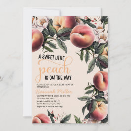 Aquarellpeach | Baby Showgarten Einladung