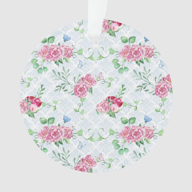 Aquarellpeere, Schmetterlingswasserfarbe Ornament (Vorderseite)