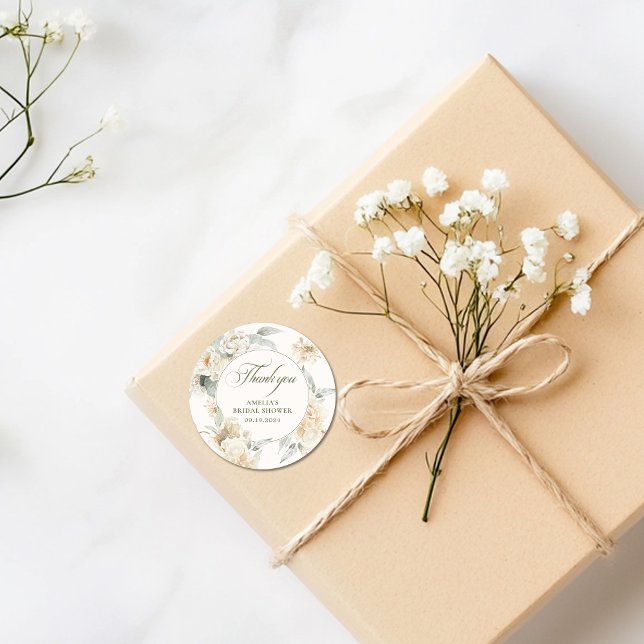 AquarellPerlen und Brautparty der Staatsanwaltscha Runder Aufkleber (Von Creator hochgeladen)