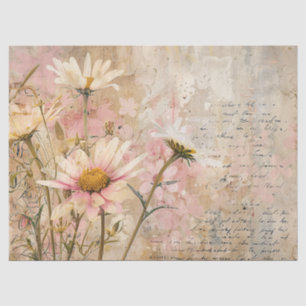 Aquarellpfeifen Shabby Parchment Decoupage Seidenpapier