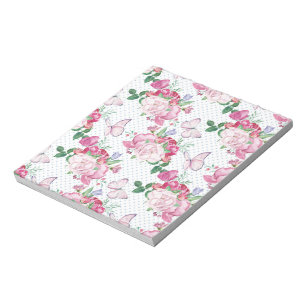 Aquarellpferde, Wasserfarbenschmetterling Notizblock