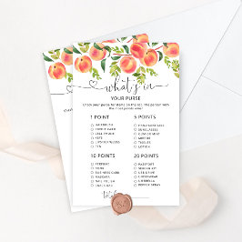 Aquarellpfirsich Was in Ihrem Geldbeutel-Spiel