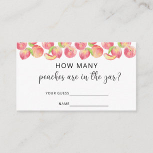 Aquarellpfirsich, wie viele Pfirsiche sich im Glas Begleitkarte