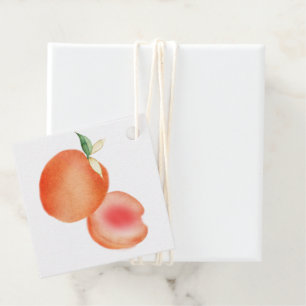 Aquarellpfirsiche Geschenkanhänger