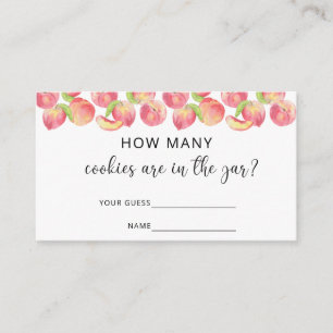 Aquarellpfirsichfarben, wie viele Kekse sich im Gl Begleitkarte