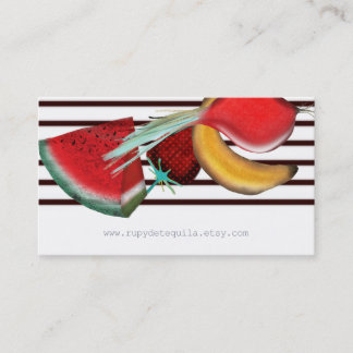 Aquarellpflanze Visitenkarte