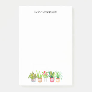 Aquarellpflanzen   post-it klebezettel