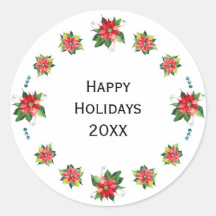 Aquarellpfropfen - Holiday Circle Sticker