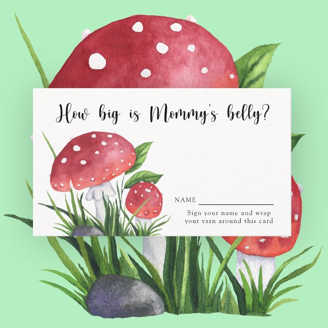 Aquarellpilze - Wie groß ist der Bauch der Mama Begleitkarte (Von Creator hochgeladen)