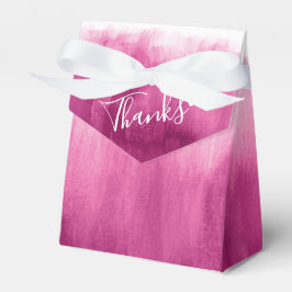 Aquarellpinke waschen Hochzeit danke Geschenkschachtel