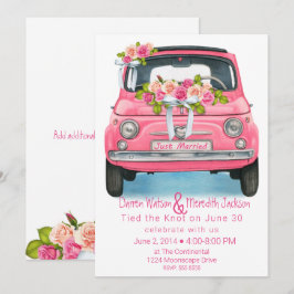 Aquarellpinken nur verheiratet einladung