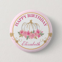 Aquarellpinken und Goldpumpen zum Geburtstag