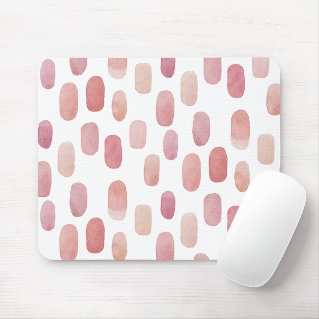 Aquarellpinsel. Modernes, einfaches niedliches Mus Mousepad (Mit Mouse)
