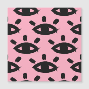 Aquarellpinsel, Skizzenmuster. Magnetkarte