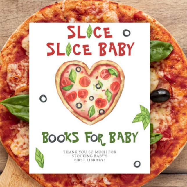 Aquarellpizza Babydusche - Bücher für das Baby Poster (Von Creator hochgeladen)