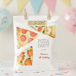 Aquarellpizza Party Geburtstag Geschenktütchen