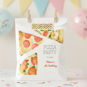 Aquarellpizza Party Geburtstag Geschenktütchen