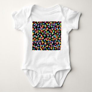 Aquarellpolka Dot, Osterhintergrund. Baby Strampler