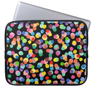 Aquarellpolka Dot, Osterhintergrund. Laptopschutzhülle