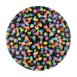 Aquarellpolka Dot, Osterhintergrund. Schneidebrett
