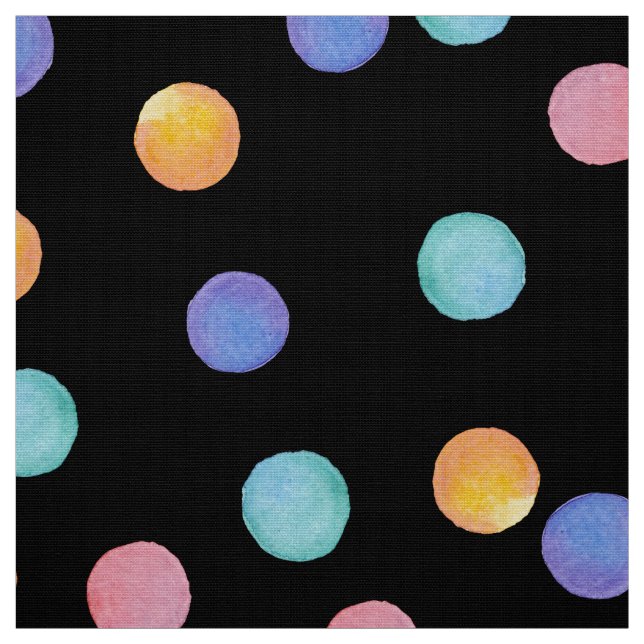 Aquarellpolka-Punkte Stoff (Muster)
