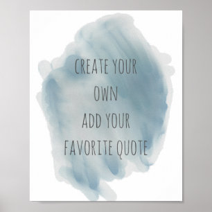 Aquarellposter kreieren Ihre eigene Wand-Kunst Poster