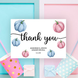 Aquarellpumkin Danke für die Gender-Enthüllung