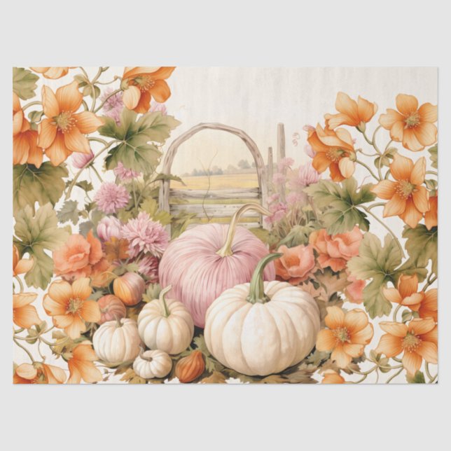 Aquarellpumpen und Fallfolien Seidenpapier (Vorderseite)