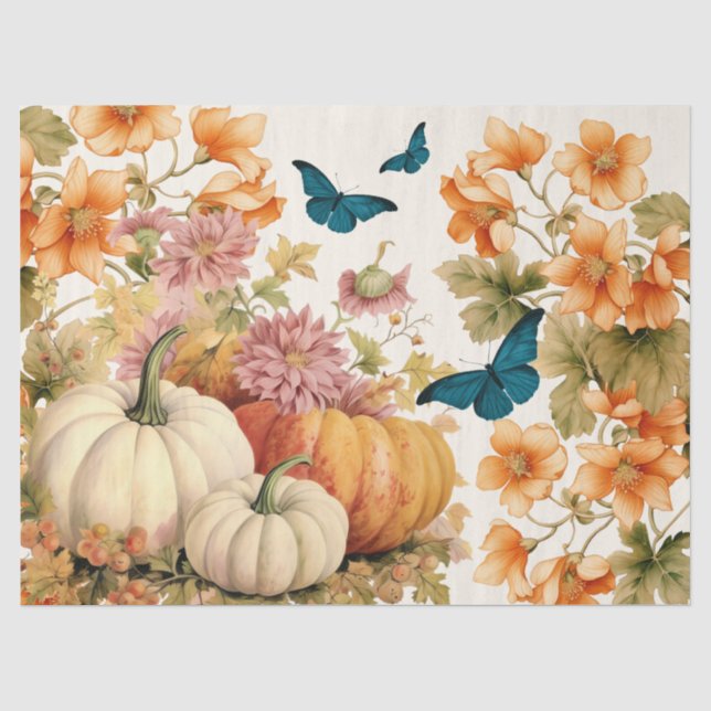 Aquarellpumpen und Fallfolien Seidenpapier (Vorderseite)