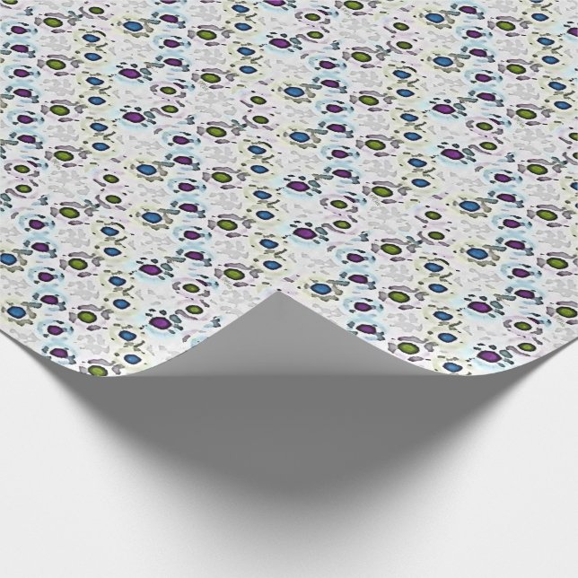 Aquarellpunkte Geschenkpapier (Ecke)