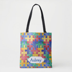 Aquarellpuzzlespiel für Autismusbewusstsein