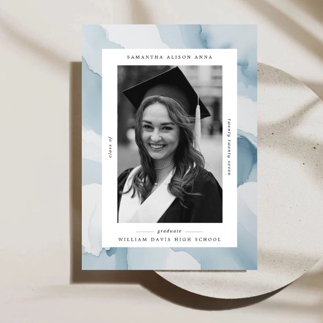 Aquarellrahmen Eleganter Abschluss Ankündigung (Von Creator hochgeladen)