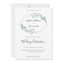 Aquarellrahmen Hochzeitseinladung