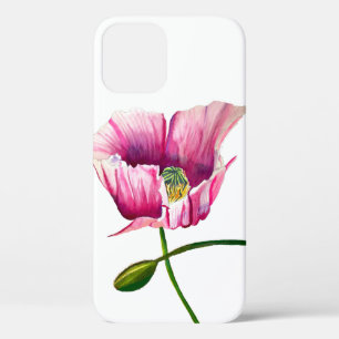 Aquarellrosa Mohn hübsche Blume Case-Mate iPhone Hülle