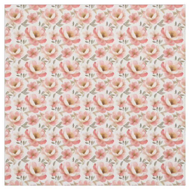 Aquarellrosa-Peonies Stoff (Muster)