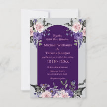 Aquarellrosen lila rosa Rosen zwischen Hochzeit