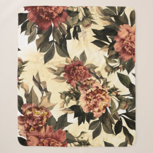 Aquarellrosen und Pfingstrosen Muster. Sherpadecke