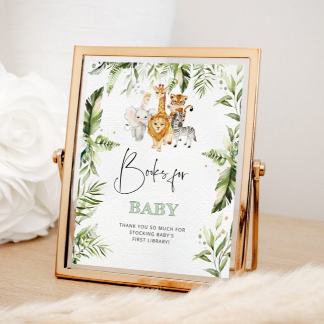 Aquarellsafari-Tierbücher für Kinder Poster (Von Creator hochgeladen)