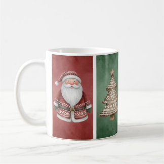 AquarellSanta, Bäume und Fox-Tasse Kaffeetasse