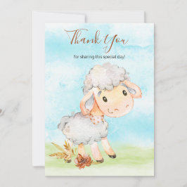 Aquarellschaf Dankeskarte