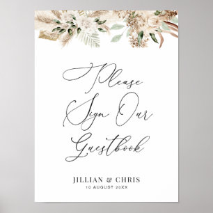 Aquarellschild Poster