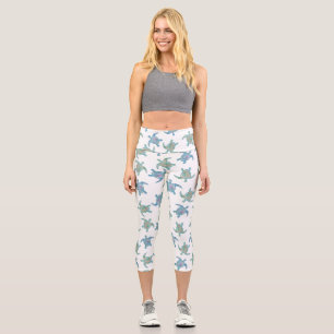 Aquarellschildkröten Capri Leggings