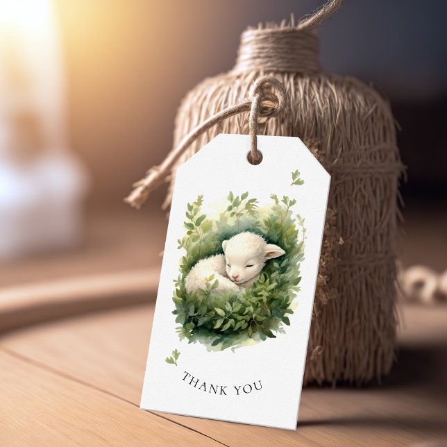 Aquarellschläfer Lambdusche Geschenkanhänger (Von Creator hochgeladen)