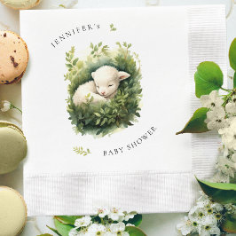 Aquarellschläfer Lambdusche Serviette